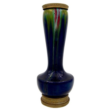 Antique Japanese Flambé Glaze Vase At 1stdibs