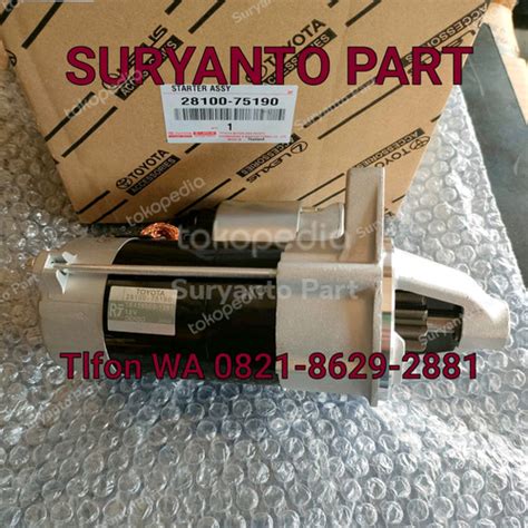 Jual Dinamo Starter Assy Toyota Hilux Hiace Bensin Asli 28100 75190