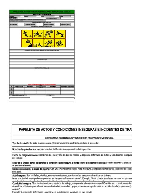 Reporte De Actos Y Condiciones Inseguras Pdf