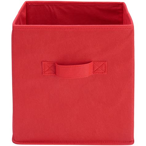 Mainstays 11" Collapsible Red Storage Bin - Walmart.com