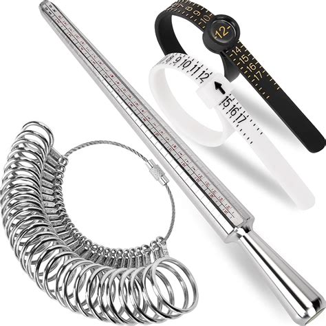 Amazon.com: Ring Sizer Measuring Tool Kit, Ring Mandrel Measurer, 27 ...