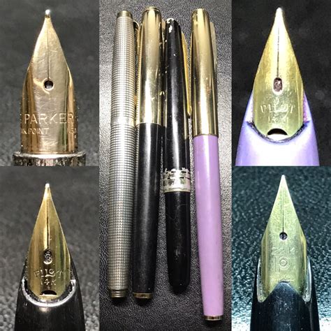 【傷や汚れあり】★筆記具ヴィンテージ！parker パーカー Sterling Capandbarrel Pilotパイロット Platinum