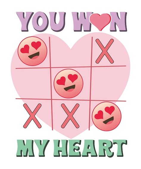 Premium Vector Valentine Tshirt Design You Won My Heart