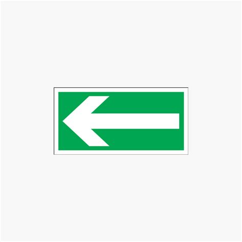 X Mm Arrow Left Self Adhesive Plastic Signs Safety Sign Uk