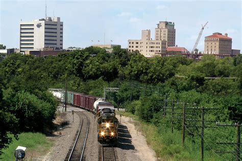 Temple Tx View Of Downtown Temple With Train Approaching Photo