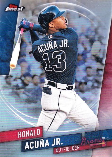 Mint Topps Finest Atlanta Braves Ronald Acuna Jr