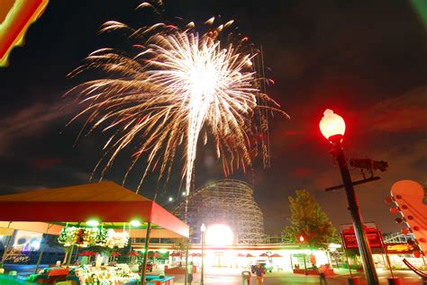 Fireworks At Amusement Park Free Stock Photo - Public Domain Pictures