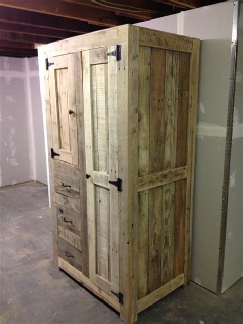 Pallet Projects And Ideas Diy Pallet Cabinet For Storage 101 Pallets