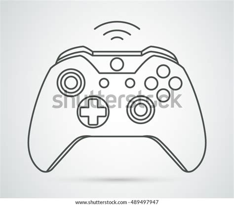 Simple Vector Xbox Gamepad Icon Joypad Stock Vector Royalty Free