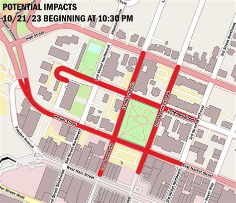 Downtown Road Closures For Saturday R Charlottesville