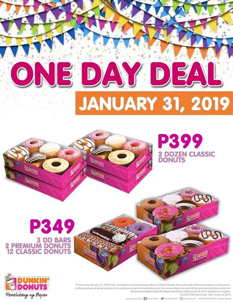 Manila Shopper Dunkin One Day DEAL Jan 31 2019