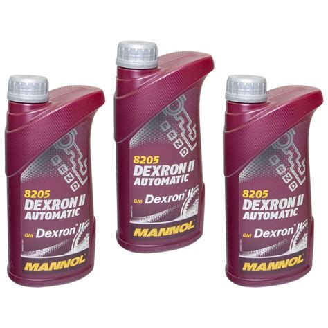 MANNOL Getriebe Öl Dexron II Automatik 3 X 1 L online im MVH Shop 16 49