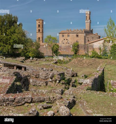 Etruscan Acropolis in Volterra, Italy Stock Photo - Alamy