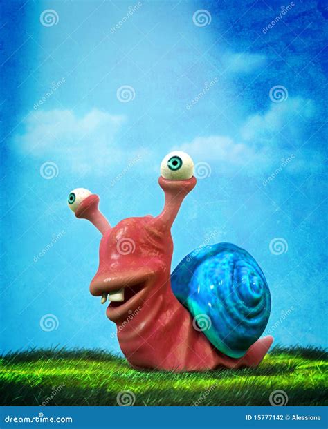 Funny Snail Stock Photography - Image: 15777142