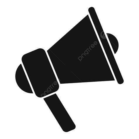 Megaphon Silhouette PNG Images Megaphone Icon Simple Vector Chat