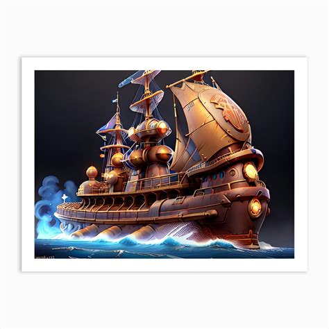 Steampunk Submarine 8 Art Print by Nohacreations/art_bridge63 - Fy