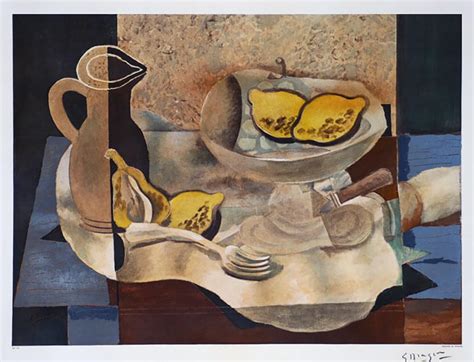 Georges Braque Nature Morte Avec Un Pichet Et Citrons Still Life