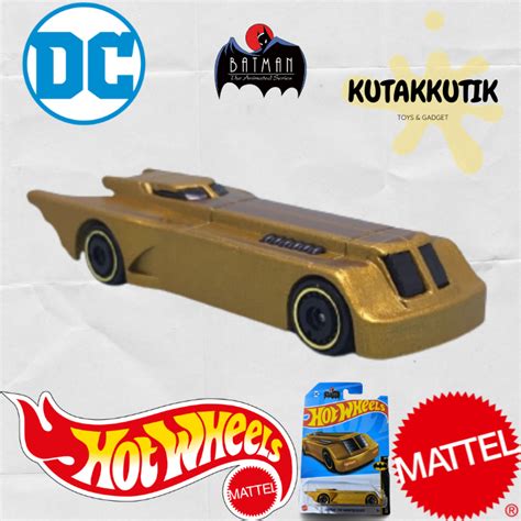 Jual Hot Wheels Mobil Batman The Animated Series Emas Gold Lot P Batman Edition Shopee