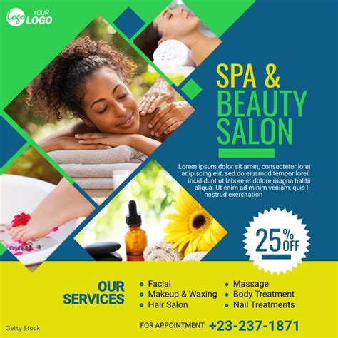 Beauty Salon Offer Post Template Postermywall