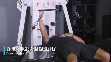 Lying Single Arm Cable Fly Opex Exercise Library Youtube