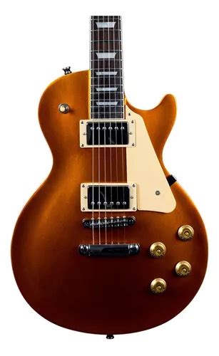 Guitarra El Ctrica Jet Guitars Jl Les Paul De Caoba Dorado