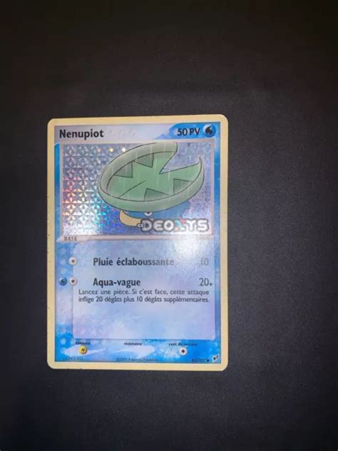 CARTE POKÉMON NENUPIOT 63 107 Bloc EX Deoxys FR Holo Reverse Stamp Rare