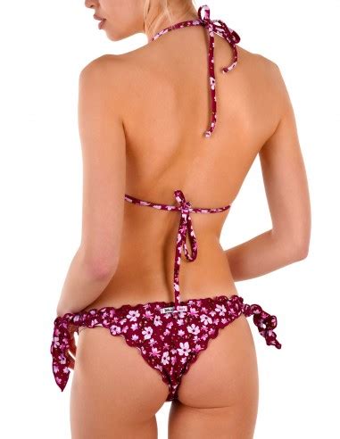 Bikini Triangolino Frou Frou Con Slip O Brasiliana Fiocchi Cloe