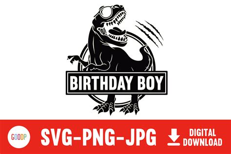 Dinosaur Birthday Boy Svg Graphic By Goodpshop · Creative Fabrica