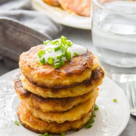 Cheesy Vegan Mashed Potato Pancakes Connoisseurus Veg