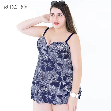 Sexy Plus Size One Piece Swimsuit Bathing Dress Swimwear Women One