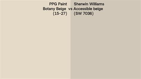 Ppg Paint Botany Beige Vs Sherwin Williams Accessible Beige Sw