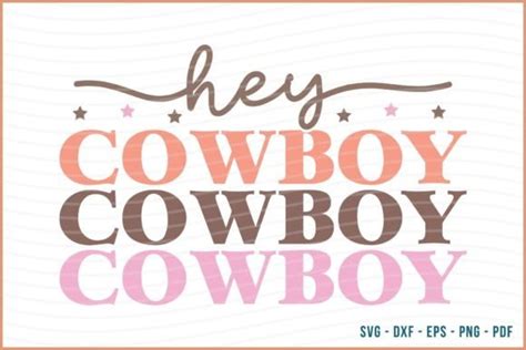 Hey Cowboy Western SVG Design Graphic By BeeCraftR Creative Fabrica