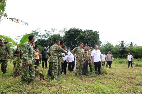 Panglima Kostrad Letjen TNI Maruli Simanjuntak Tinjau Lahan Ketahanan