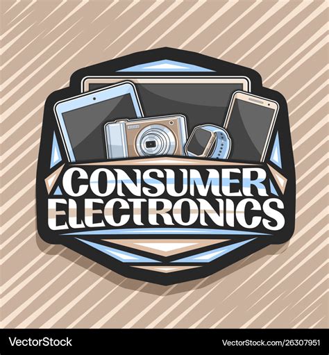 Logo For Consumer Electronics Royalty Free Vector Image