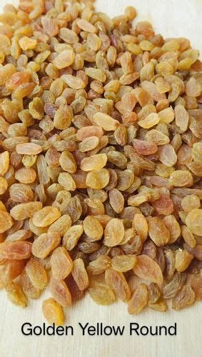 Loose Golden Yellow Round Raisin At Rs Kg Golden Raisin In