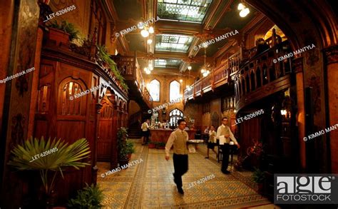 Interior Of The Caru Cu Bere Restaurant In Bucharest Romania Stock