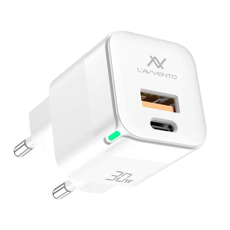 Fast Charger MP377 Mini Dual Port 30W White