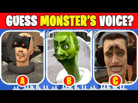 Guess The Monsters Voice Dj G Man Toilet Zombie Toilet Skibidi