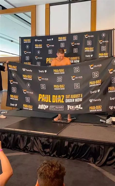 Jake Paul And Nate Diaz Strip Naked After Struggling To Make Weight For