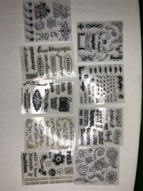 Rubber Stamp Collection Kit Set 9 Sets Never Used in Packaging - Etsy