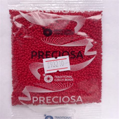 Купить Чеський бісер Preciosa натуральний темно-червоний 50г 10/0 93210 ...