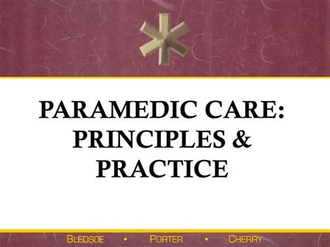 Ppt Paramedic Care Principles And Practice Powerpoint Presentation