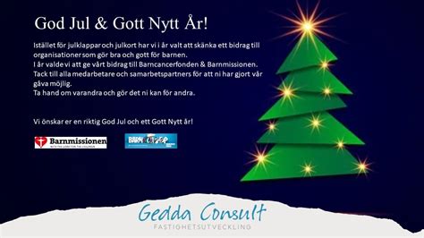 God Jul Och Gott Nytt R Gedda Consult