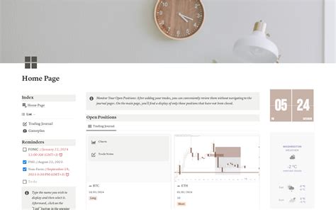 Trading Journal Template By Yel Trading Journals Notion Marketplace