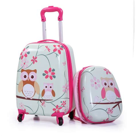 Lowestbest Kids Suitcase For Boys Girls 2pcs Kids Suitcases And