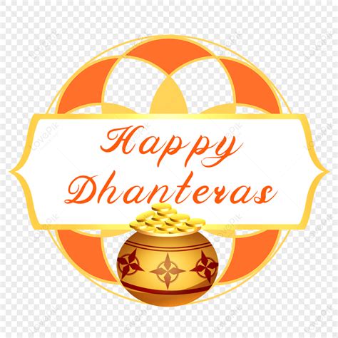 Indian Traditional Happy Dhanteras Festival Decoration Happy Dhanteras