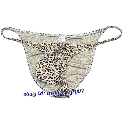 Mens Leopard Bikini Briefs Underwear Male Pucker Brazilian Bikinis Hipster Pants Ebay