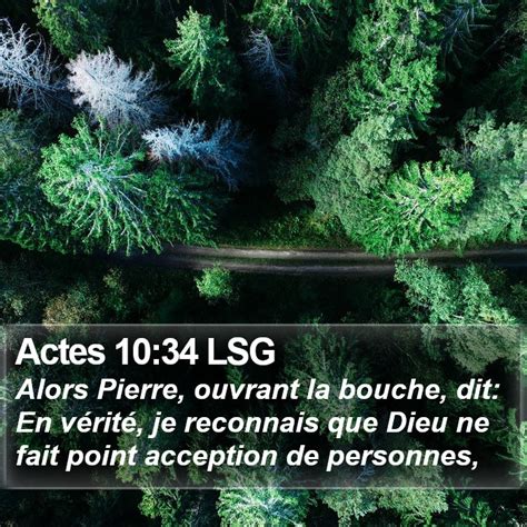 Actes 10 34 LSG Alors Pierre Ouvrant La Bouche Dit En