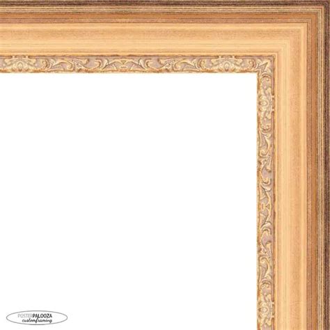 24x30 Gold Shadowbox Frame - Interior Size 24x30 by 1 In Deep - This ...