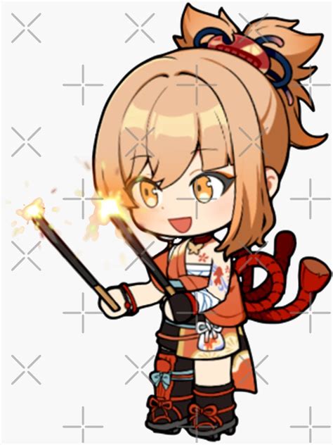 Chibi Yoimiya Genshin Impact Sticker For Sale By Persephonexx